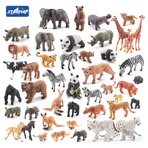 Zhiqu Toys - Juego <span class=keywords><strong>de</strong></span> Modelos <span class=keywords><strong>de</strong></span> <span class=keywords><strong>Animales</strong></span> Salvajes Africanos Realistas Unisex <span class=keywords><strong>de</strong></span> Resina <span class=keywords><strong>de</strong></span> PVC Sólido a Escala 1/12, Incluye Tigre y Dinosaurio, Decoración para Niños - Product Image 2