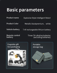 F07 Educational <b>Robot</b> Toy FPV <b>Remote</b> <b>Control</b> DIY Programmable Mechanical Arm Obstacle Avoidance 4WD Mobile Chassis Light - Product Image 6
