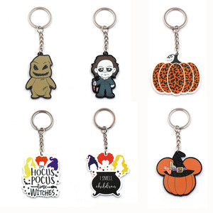 Porte-clés d'Halloween I Smell Children <span class=keywords><strong>Hocus</strong></span> <span class=keywords><strong>Pocus</strong></span> Pumpkin Movie Character Glitter Acrylic Keychain Laser Cut - Product Image 1