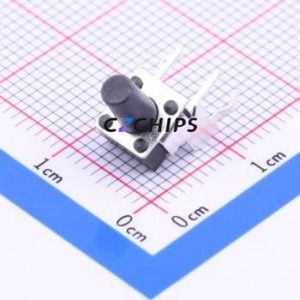 1-1825027-1 Tactile Switch Through hole Component (THT) Switch Single Pole Single Throw Round Button 1.6N Right Angle Insert - Product Image 1