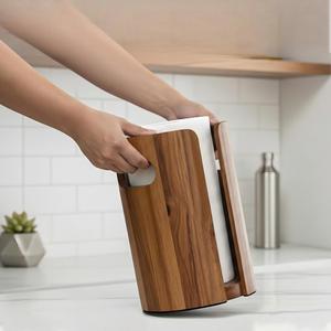 Portarotolo da Tavolo in <span class=keywords><strong>Legno</strong></span> con Manico per Soggiorno, Cucina, Sala da Pranzo e Camera da Letto - Product Image 4