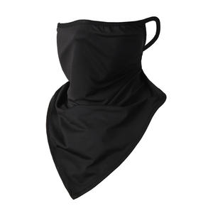 Masker Bersepeda Penutup Wajah Olahraga Penutup Leher Bandana Penutup Kepala Handuk Segitiga Penutup Telinga Bahan Sutra Es Polyester Bernapas Pelindung Matahari Luar Ruangan - Product Image 6