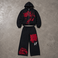 Sudadera con Capucha y Pantalón de Chándal para Hombre, Personalizada, Suave, Lavada, con Estampado 3D, 100% Algodón, Unisex, Venta al por Mayor, Estilo Urbano de Alto Gramaje