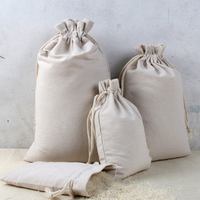 Fabrication sur mesure en toile de coton biologique Shopping écologique Santa Sack Riz Drawstring Packaging Bag logo Printing Tea Coffee