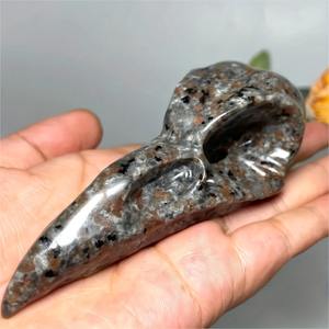 Crânes d'oiseaux en pierre de flamme de haute qualité, pierres polies pour une décoration intérieure unique et des cadeaux de fêtes, vente en gros - Product Image 4