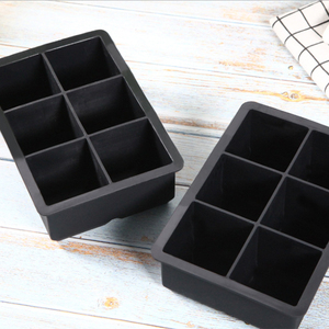 Hot-Bán 6-Ngăn Mềm Vuông Ice Khuôn Bisphenol Một Silicone-Miễn Phí Tự Làm Ice Khuôn, Whisky Ice Khuôn - Product Image 3