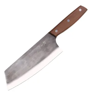 高品质8英寸中国工厂切肉刀肉类蔬菜菜刀胡桃木手柄屠刀