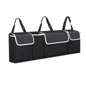 Organizador <span class=keywords><strong>de</strong></span> Maletero Personalizado <span class=keywords><strong>de</strong></span> Fábrica para Auto, Bolsa <span class=keywords><strong>de</strong></span> Almacenamiento Colgante Resistente con 4 Bolsillos Grandes y 3 Correas Ajustables <span class=keywords><strong>de</strong></span> Nylon - Product Image 5