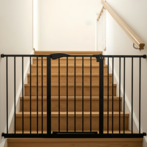Puerta Moderna para Mascotas de Interior, Retráctil, Metálica, Diseño Deportivo, Ajustable, Segura y Cómoda, con Puerta para el Hogar y Escaleras - Product Image 6