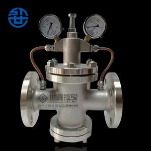 Vanne à vapeur à piston à bride en acier inoxydable 304 YK43H DN50, régulateur de pression d'air à commande pilote Y42X-16P, vanne de réduction de pression - Product Image 4