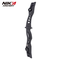 Nika Archery ET-2 17" Poignée de tir à l'arc classique pour débutants, entraînement au tir en club de tir CS, Poignée de tir à l'arc ILF