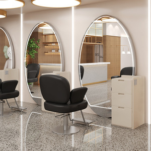 Specchio di Alta Qualità per Salone di Bellezza con Mobile e Specchio Professionale per Acconciature - Product Image 3