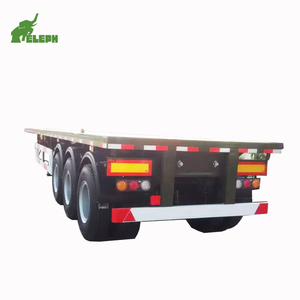 Semi-remorque plateau 3 essieux pour conteneur 20 pieds à prix abordable - Product Image 4