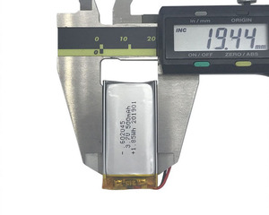 Intelligent rechargeable lipo prismatic pouch cell 3,7 V 602045 500mAh flexible Battery lithium ion polymer - Product Image 3