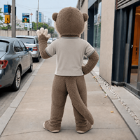 Costume de mascotte géant personnalisé en peluche de loutre/furet du fabricant Shengye, tenue fourrure pour publicité, défilés et événements