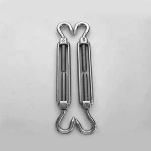 ตะขอเกี่ยว Haoze Turnbuckle M5 แบบตะขอเกี่ยวสองข้าง ทำจากสแตนเลส 304 ขัดเงา แบบยุโรป สำหรับแขวนตะกร้าดอกไม้ - Product Image 1