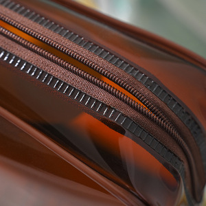 Borsa da viaggio portatile impermeabile <span class=keywords><strong>trasparente</strong></span> per cosmetici e articoli da toeletta con logo personalizzato, cerniera di sicurezza, borsa per il trucco in PVC <span class=keywords><strong>trasparente</strong></span> colorata. - Product Image 6