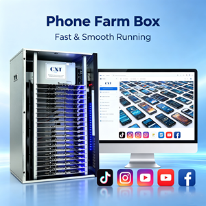 Boîtier de carte mère CXT Phone Farm Box 20 ports avec équipement de contrôle double coupure USB OTG pour l'automatisation des appareils mobiles - Product Image 4