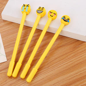 D-08038 niedlichen Silikon Smiley Ausdruck Gel Pen Kreative Cartoon Lernen Briefpapier Wasser Pen Hochwertige Büro Zeichen Stift - Product Image 5