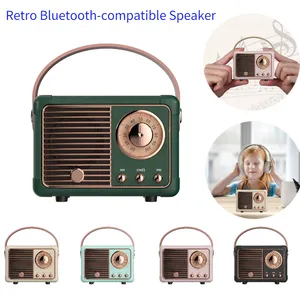 Nuovo Mini altoparlante portatile retrò ricaricabile TF FM Radio altoparlante Stereo Wireless BT