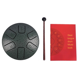 6 notas 3,8 pulgadas <span class=keywords><strong>Mini</strong></span> tambor de lengua de acero Tambor de mano Tambor Zen Instrumento de percusión de tambor con <span class=keywords><strong>baquetas</strong></span> - Product Image 2