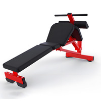 Banc abdominal de baisse de force de machine de gymnase commerciale banc de déclin réglable banc assis