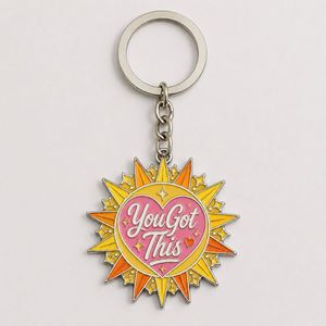 Porte-clés personnalisés en gros de haute qualité avec messages positifs, chaînes de mots inspirants, mottos motivants, souvenirs - Product Image 3