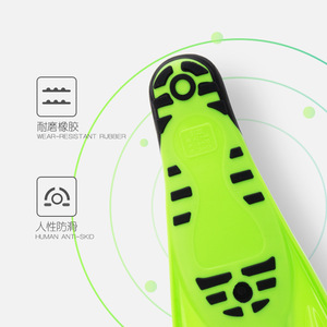 Junhaiins Snorkeling Professional Long Flippers Tpr Material Size L Blue Swimming Diving Fins - Product Image 2