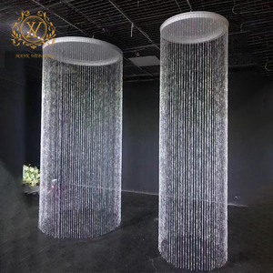 Décoration de plafond de lieu de <span class=keywords><strong>mariage</strong></span> de luxe léger, rideau de perles acryliques suspendu pour la scène de cérémonie, décoration de <span class=keywords><strong>mariage</strong></span> - Product Image 1