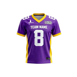 Camiseta de Fútbol Americano Personalizada Ruiwo - Transpirable 100% Poliéster Diseña Tu Propio Equipo Club Venta al por Mayor Negra Lisa - Product Image 1