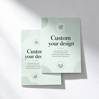 Cartes d'insertion personnalisables en carton avec impression offset et pelliculage pour brochures marketing de marque