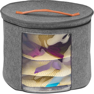 Large Hat Closet Travel Stackable Bag Round Beach Hat Toys Cloth Box Container Dust Cover Storage Organizer