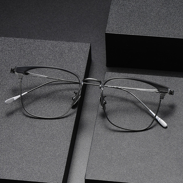 High Quality New Design Acetate with Titanium Optical Eyewear Frame Men Prescription Glasses for Sale CS80897