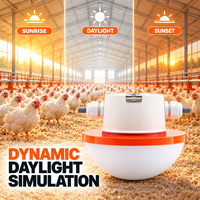 Lampe LED 48V pour volailles, étanche IP67, sans scintillement, gradation 0-100%, distribution uniforme de la lumière, pour poulets de chair, poules pondeuses et poulaillers