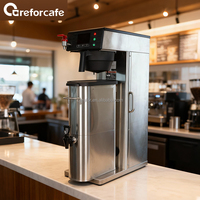 Café américain en acier inoxydable commercial Machine à café électrique à tête unique cafetière goutte à goutte de bureau