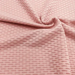 88%Polyester 12%Spandex Wicking Jacquard Fabric Tops T-shirt Fabric