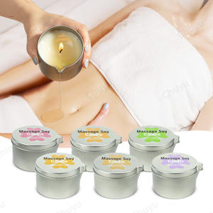 เทียนนวดน้ำมันหอมระเหยขี้ผึ้งถั่วเหลืองใช้ในบ้านเพื่อบรรเทาความเครียดและเพิ่มความชุ่มชื้นให้ผิวเทียนหอมน้ำมันบำรุงผิว - Product Image 1