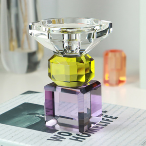 Bougeoir en <span class=keywords><strong>cristal</strong></span> de luxe pour la <span class=keywords><strong>d</strong></span>écoration de la maison, <span class=keywords><strong>d</strong></span>écoration de table, bougeoir en verre de <span class=keywords><strong>cristal</strong></span> pour mariage et Noël - Product Image 6