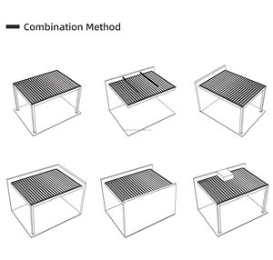 Pergola en aluminium préfabriquée en gros, véranda, serre ou gazebo personnalisés OEM avec logo sur mesure <span class=keywords><strong>pour</strong></span> projets de jardin - Product Image 5