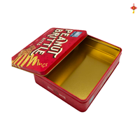 Boîte en fer blanc personnalisée pour biscuits, emballage cadeau, pain et sandwichs