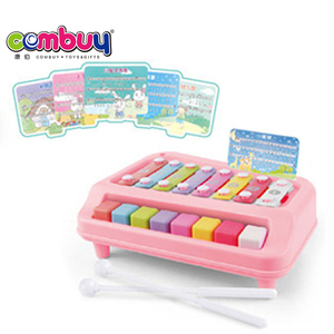 <span class=keywords><strong>Xylophone</strong></span> <span class=keywords><strong>électronique</strong></span> en plastique 2 en 1, 8 clés, jouet de piano pour bébé, <span class=keywords><strong>xylophone</strong></span> <span class=keywords><strong>électronique</strong></span> pour enfants - Product Image 2