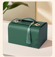 Boîte de rangement et d'emballage pour Mahjong en cuir PU haut de gamme, ensemble cadeau avec rangement portable durable personnalisé pour les jetons