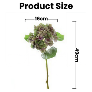 Flores Artificiales de Hortensia Blancas y Verdes de Tela de Seda de Alta Calidad para Decoración de Bodas al por Mayor - Product Image 2