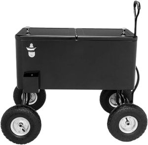 Frigo Portatile Arrotolabile da 73L in Metallo con Ruote - Mantiene il Freddo - Borsa Termica con Ruote - Product Image 3