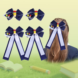 1 Pieza de Lazo para el Cabello Estilo Preppy con Cinta para Uniforme Escolar, Pinza para el Cabello con Lazo Versátil de Primera Calidad, Accesorios para el Cabello para el Regreso a Clases - Product Image 3