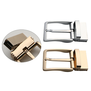 Logo personalizzabile in zinco con fibbia rettangolare in lega reversibile da uomo - Product Image 6