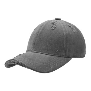 Cappellino da papà Youngsoul BSCI, prodotto da un'azienda certificata, vintage, sportivo, a 6 pannelli, in denim distressed, tinta unita, non strutturato, unisex, colore oro comune. - Product Image 3
