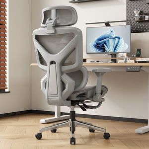 Chaise de bureau ergonomique de qualité supérieure avec siège large, capacité de 300 lb, pivotante à 360° °   Accoudoirs pivotants, inclinables et réglables en hauteur - Product Image 1