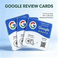 Carte de révision NFC 12x12cm, plaque de révision Google