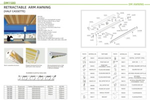 <span class=keywords><strong>Toldo</strong></span> Retráctil con Brazo Articulado y Luces Intermitentes - Product Image 6